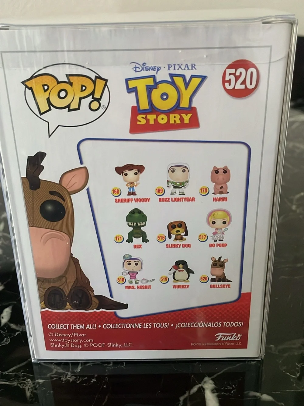 Funko Bullseye Flocked Vinyl Figure - Brown, Pink